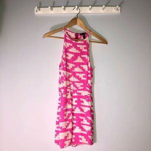 Pink and white AQUA romper